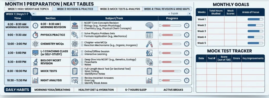L-1 Coaching NEET Preparation